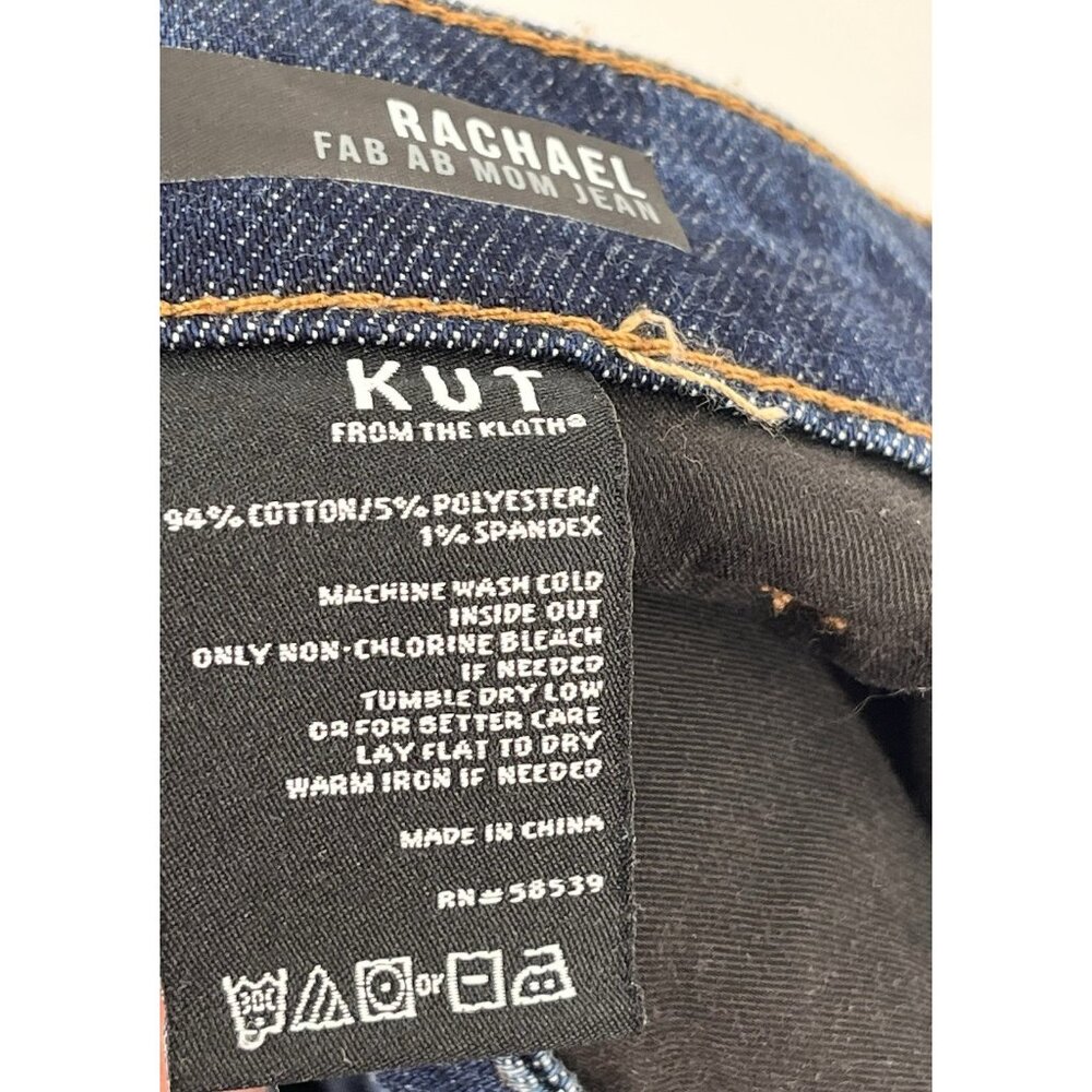 KUT FROM THE KLOTH Women's Dark Wash High Rise Rachael Mom Jean NWT 16W - Picture 6 of 7
